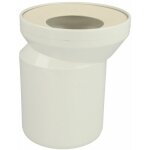 Raccord wc excentr dn110 - 15mm blanc - alpin