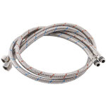 Raccordement flexible en acier inoxydable 100cm pour mitigeur robinet d'�vier cuisine - eau chaude et ...