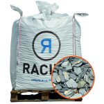 Paillage min�ral ardoise grise calibre 40 / 70mm, big bag 500 l - pro435