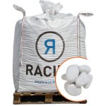 Paillage minral galet marbre blanc carrare 40 - 60mm, big bag 500 kg - f - pai010