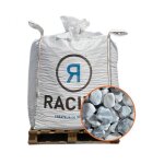 Paillage minral galet marbre ice blue 25 - 40mm, big bag 500 kg - f - pai012