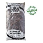 Paillage vgtal biodgradable corces de pin maritime, sac 50 l - kom37
