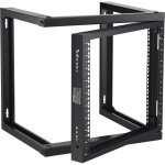 Rack de serveur a cadre ouvert 9u support de serveur reseau montage mural capacite de charge 68, 04 kg, ...
