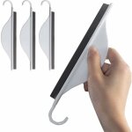 Raclette de douche avec crochet mural, raclette salle de bain, raclette de vitre pour salle de bain, ...