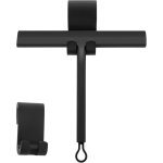 Raclette de douche noire, raclette en silicone douche 21, 5 cm de large raclette � vitre avec support ...