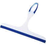 Raclette de douche salle de bain (1 pi�ce), raclette en plastique bleu pour vitres, miroirs et douches, ...