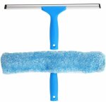 Ikodm - raclette  vitre professionnelle avec brosse microfibre, largeur 30cm