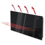Radialight aetherea radiateur électriques dual - therm en verre avec wi - fi 1500w noir Radialight aetherea radiateur électriques dual - therm en verre avec wi - fi 1500w noir
