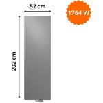 Radiateur acier h. 202 x l. 52 cm niva vertical n2l1 laqué vasco Radiateur acier h. 202 x l. 52 cm niva vertical n2l1 laqué vasco