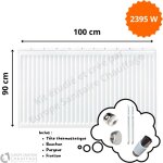 Stelrad - radiateur acier h. 90 x l. 100 cm 2395w t22