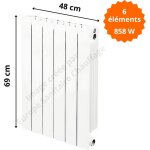 Global radiatori - radiateur aluminium vertical h. 69 x 48 cm vip 600 deville 858 w Global radiatori - radiateur aluminium vertical h. 69 x 48 cm vip 600 deville 858 w