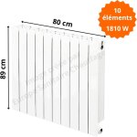 Global radiatori - radiateur aluminium vertical h. 89 x 80 cm vip 800 deville 1810 w Global radiatori - radiateur aluminium vertical h. 89 x 80 cm vip 800 deville 1810 w