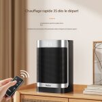 Radiateur appoint ceramique ptc 1500w telecommande thermostat oscillation 70 minuteur 12h 5 modes chambre ...