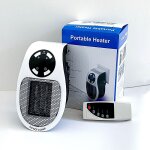 Radiateur d'appoint �lectrique 450 w, prise murale d�port�e, comme � la t�l�vision, avec thermostat r�glable, ...