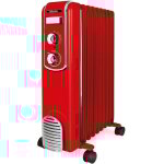 Radiateur bain d'huile 2000w rouge - scholtes - schv709r