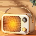 Radiateur ceramique ptc 1200w chauffage rapid silencieux securite thermostat intelligent bureau chambre ...