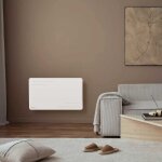 Radiateur �lectrique connect� 1500w � inertie s�che c�ramique horizontal blanc alice