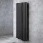 Radiateur pour chauffage central 160x61cm radiateur  eau chaude panneau monocouche design vertical noir ...
