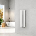 Emke - radiateur eau chaude en acier tube plat montage mural horizontal design blanc 90x30cm unique couche ... Emke - radiateur eau chaude en acier tube plat montage mural horizontal design blanc 90x30cm unique couche ...
