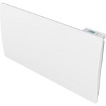 Radiateur �lectrique aluminium inertie s�che c�ramique connect� wifi 1000w thermostat programmable blanc ...