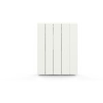 Radiateur �lectrique aluminium inertie s�che c�ramique connect� wifi 1500w thermostat programmable blanc ...