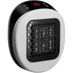 Radiateur lectrique en cramique 800 w, avec affichage led, prise murale dporte, thermostat et minuterie, ...