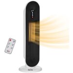 Radiateur lectrique chauffage soufflant oscillant 45 minuterie 24h 1200 / 2000 w - cramique ptc - ...