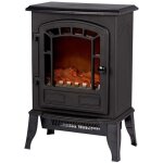 Radiateur �lectrique classic fire 'torino' - effet chemin�e 2000 w - noir