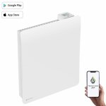 Radiateur �lectrique connect� 1000w double syst�me de chauffe horizontal blanc cira