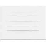 Radiateur lectrique fixe a inertie seche - double coeur de chauffe - 1000 w - oceanic - blanc mat - ...