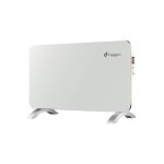 Sannover - radiateur electrique mobile en verre sorimo 2000 w blanc