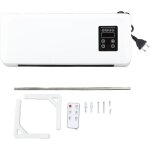 Radiateur �lectrique mural 1500 w, chauffage et refroidissement rapides, avec t�l�commande, s�che - serviettes ...
