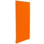 Radiateur electrique mural rayonnant extra plat 750w en verre orange