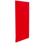 Radiateur electrique mural rayonnant extra plat 750w en verre rouge