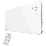Sannover - radiateur electrique mural en verre sorimo 1000 w blanc Sannover - radiateur electrique mural en verre sorimo 1000 w blanc