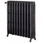 Radiateur fonte eau chaude 1448w h750xl780xmm chappee flor�al orn� gris - c13670800