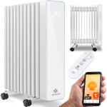 Kesser - radiateur  huile 2500w, chauffage lectrique, conomie d'nergie, cran tactile, wifi app & ...