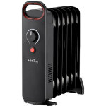 Radiateur � huile noir lapacho 800w 7 �l�ments 38x31, 5x14cm