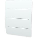 Radiateur � inertie carrera - fonte + film 1000w - horizontal - bombe - blanc