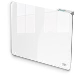 Radiateur inertie c�ramique avec fa�ade en verre 1000 w - ip24 - nf - fil pilote 6 ordres