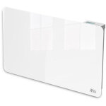 Radiateur inertie c�ramique avec fa�ade en verre 1500 w - ip24 - nf - fil pilote 6 ordres
