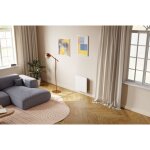 Noirot - radiateur  inertie double corps de chauffe evolution horizontal 2000w anthracite connect
