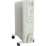 Radiateur mobile bain d'huile 2000w - blanc - voltman