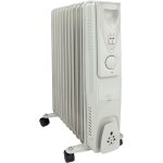 Radiateur mobile bain d'huile 2500w - blanc - voltman Radiateur mobile bain d'huile 2500w - blanc - voltman
