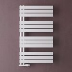 Radiateur de salle de bain s�che - serviette 104x60cm avec r�sistance chauffante blanc 800w radiateur ...