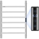 Radiateur seche - serviettes electrique 6 barres, porte - serviettes chauffant mural, chauffe - serviettes ...