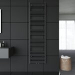 Radiateur sche - serviettes salle de bains raccord central radiateur sche - serviettes anthracite droit ...