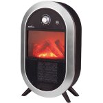 Radiateur soufflant cramique sauce noir / argent 1800w 42x23, 5x13cm