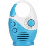 Radio de douche �tanche(68x35x135mm), enceinte portable am / fm avec volume r�glable, poign�e sup�rieure ...