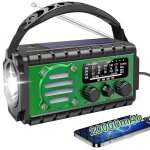 Radio dynamo survie 20000mah lampe dynamo survie sw / am / fm grande batterie, portable charge de t�l�phone ...